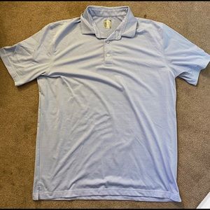 Men’s Large Callaway Golf Polo Light striped blue